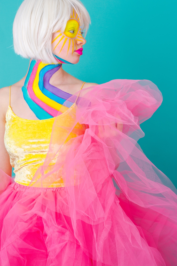 Rainbow facepainting by Colour Ahead. Photography & styling by Marianne Taylor.