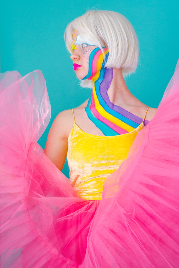 Rainbow facepainting by Colour Ahead. Photography & styling by Marianne Taylor.