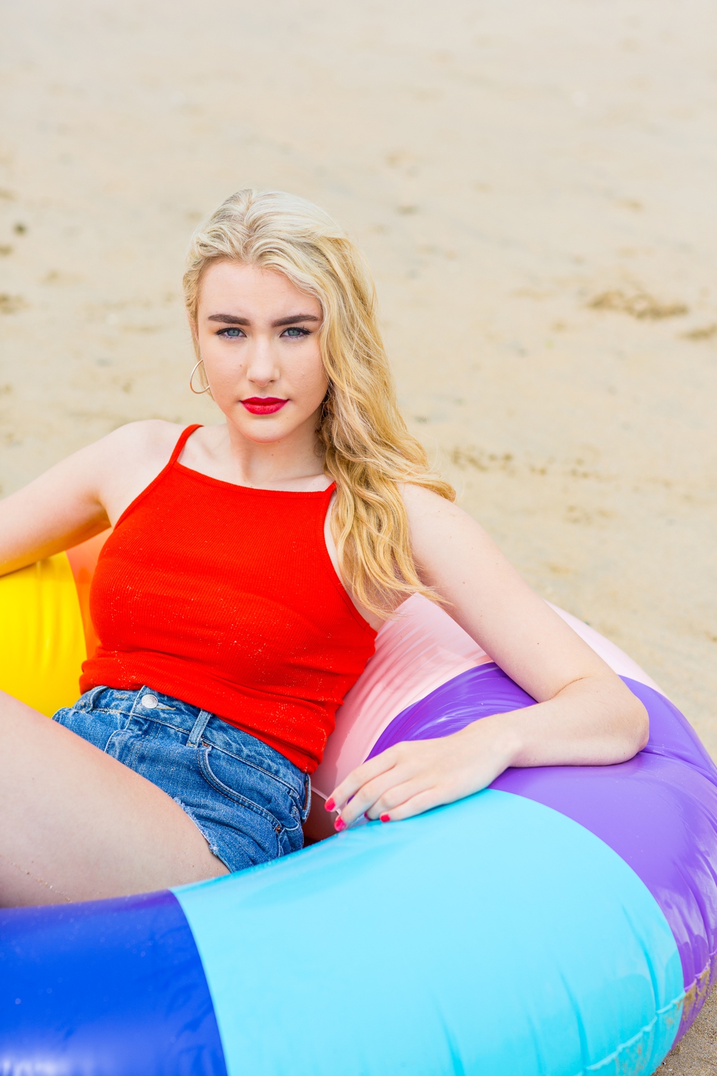 Colourful beach lifestyle photography. Cornwall photography & styling by Marianne Taylor.