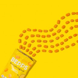 Colourful content creation for Bepps Snacks. Product photography & styling by Marianne Taylor.