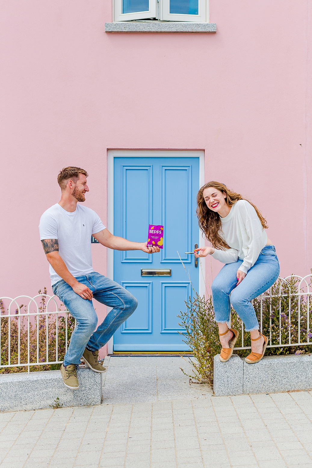 Colourful content creation for Bepps vegan snacks. Product photography & styling by Marianne Taylor.