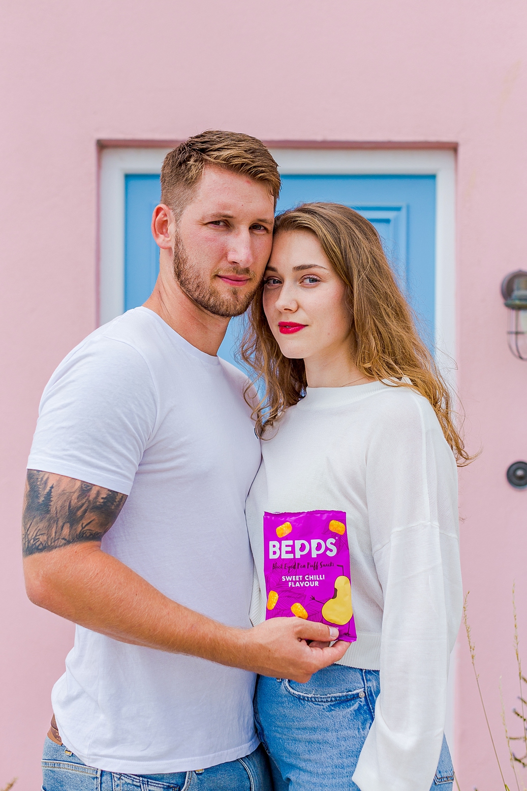 Colourful content creation for Bepps vegan snacks. Product photography & styling by Marianne Taylor.