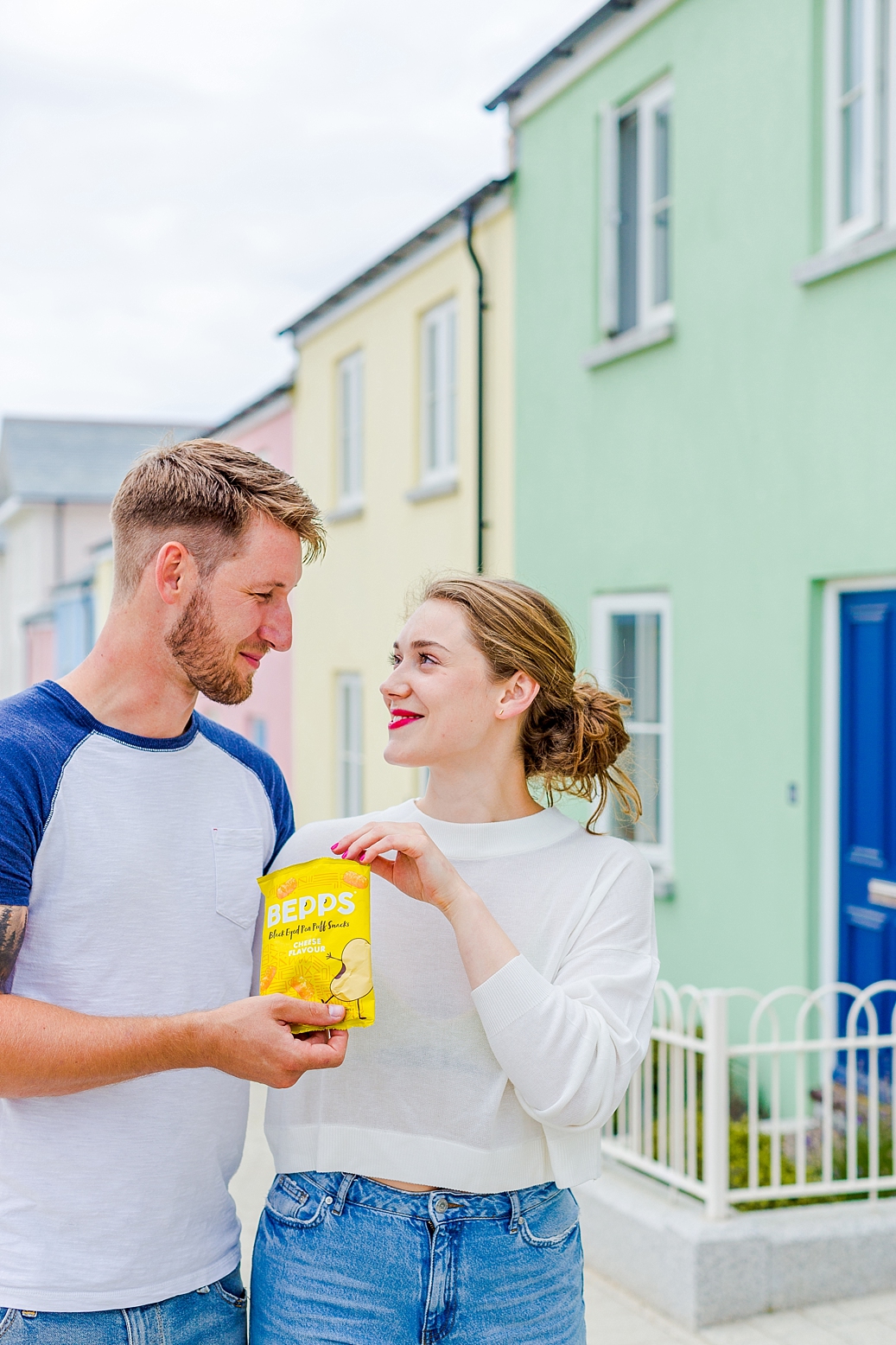 Colourful content creation for Bepps vegan snacks. Product photography & styling by Marianne Taylor.