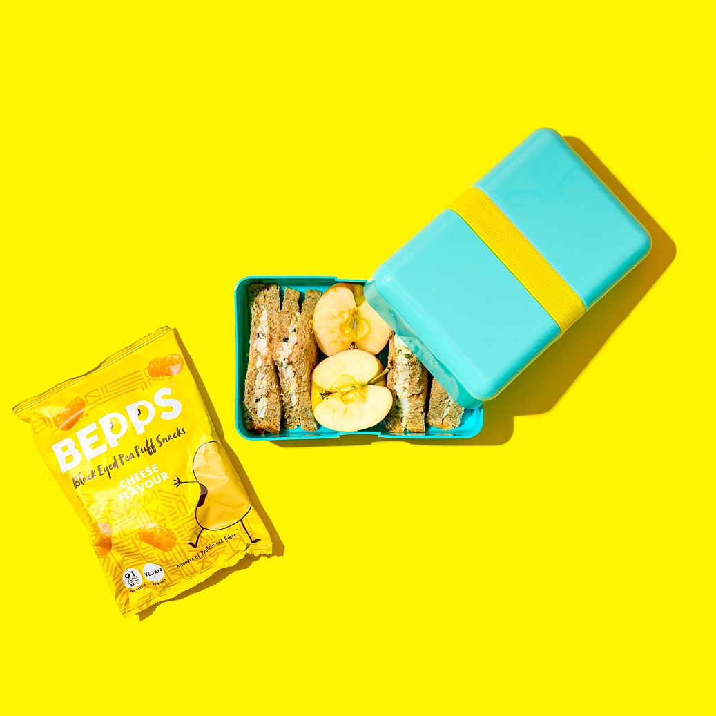 Colourful content creation for Bepps Snacks. Product photography & styling by Marianne Taylor.