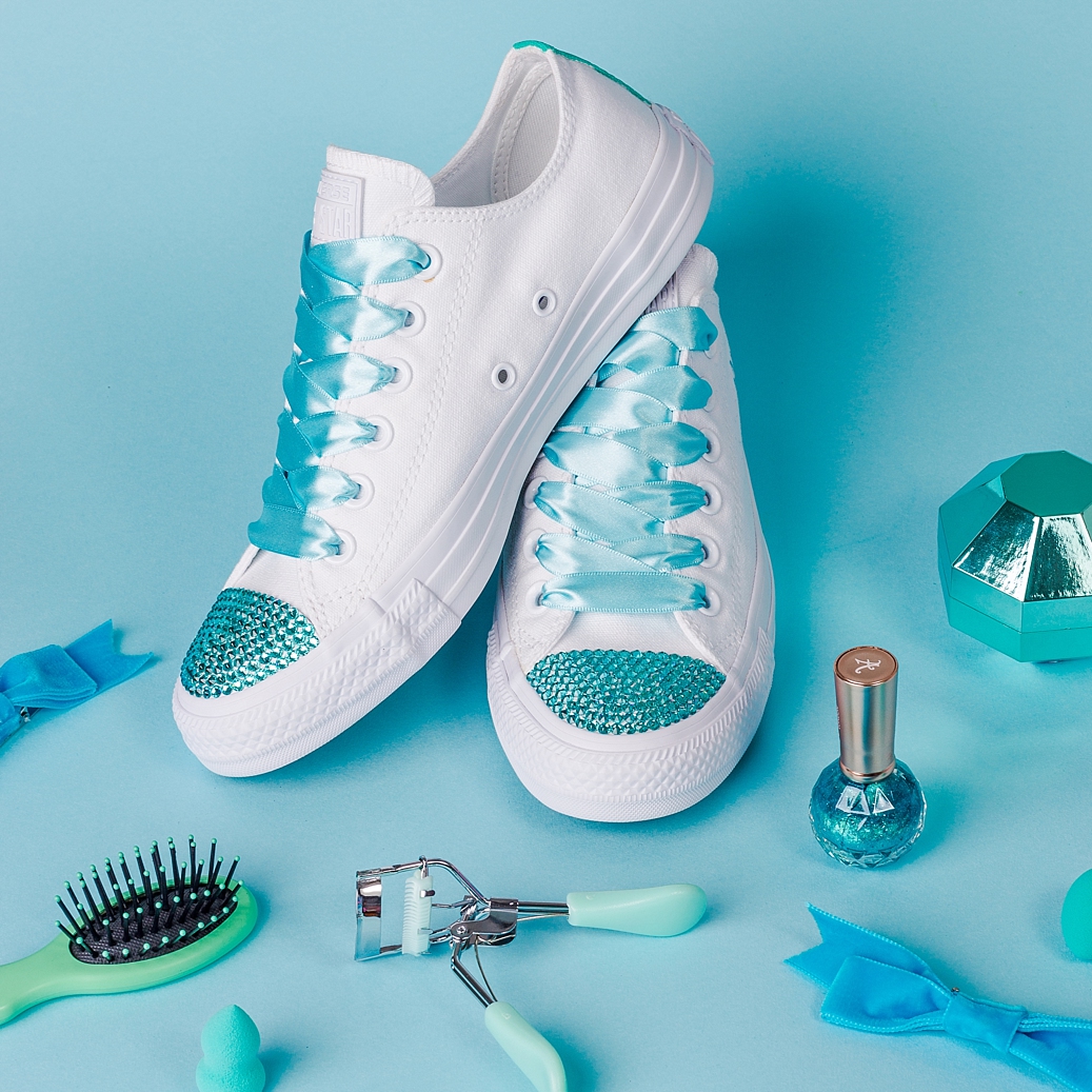 Colourful content creation for Wedding Converse. Product photography & styling by Marianne Taylor.