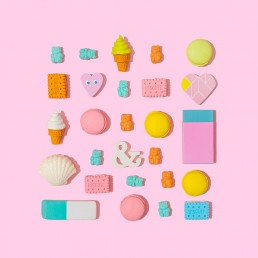 Colourful product photography and content creation for SugarBearHair by Marianne Taylor.