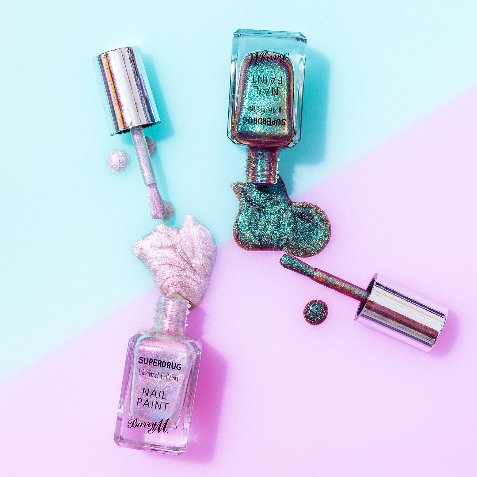 Colourful content creation for Barry M cosmetics. Product & lifestyle photography by Marianne Taylor.