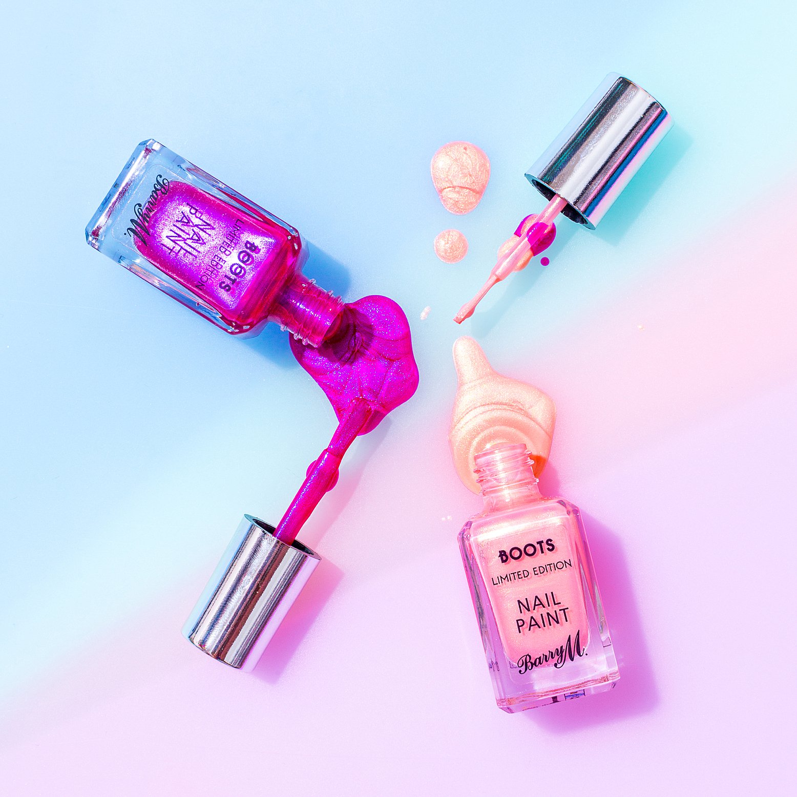 Colourful content creation for Barry M cosmetics. Product & lifestyle photography by Marianne Taylor.