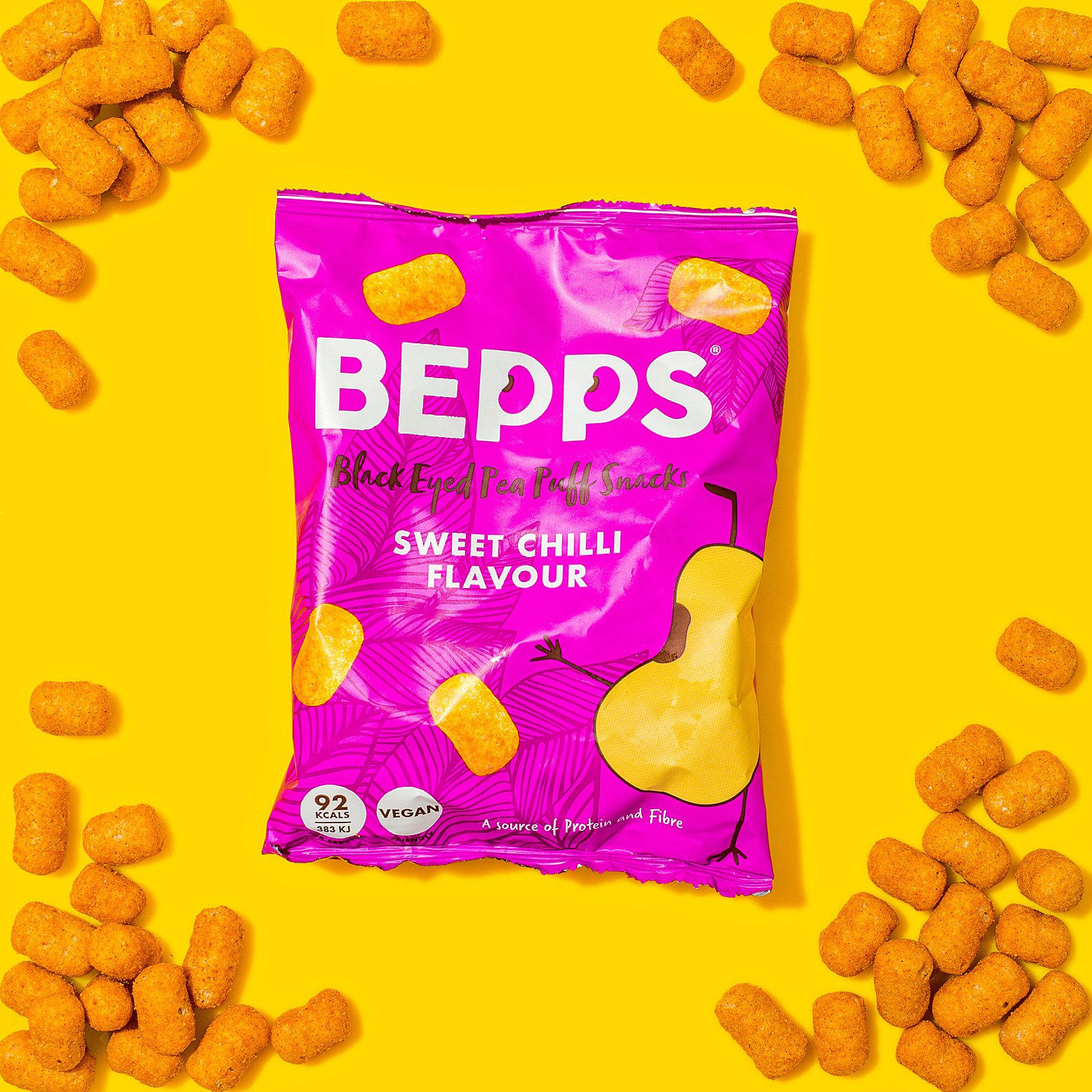 Colourful content creation for Bepps Snacks. Product & lifestyle photography by Marianne Taylor.