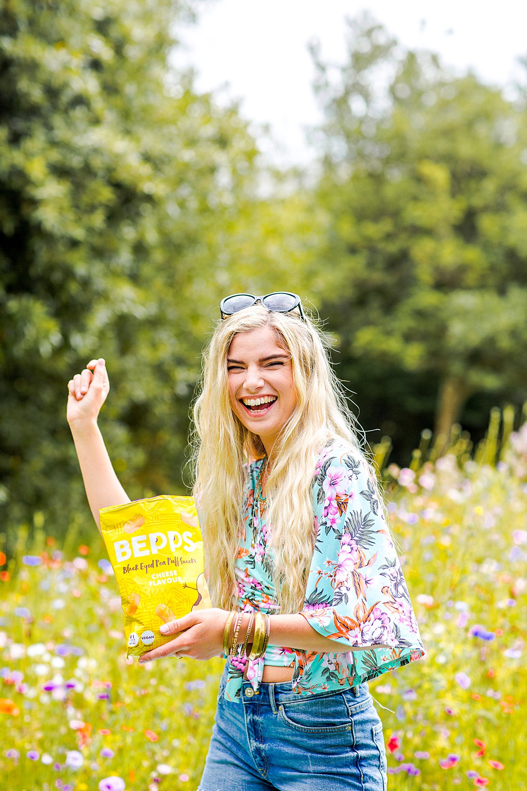 Colourful content creation for Bepps Snacks. Product & lifestyle photography by Marianne Taylor.