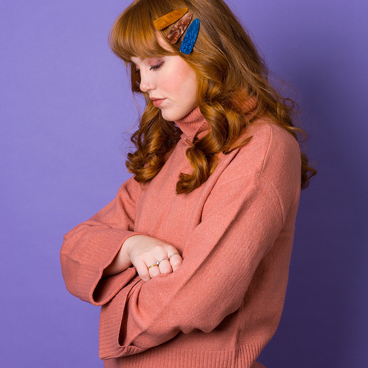 Colourful content creation for Crown & Glory hair accessories. AW19 product photography by Marianne Taylor.