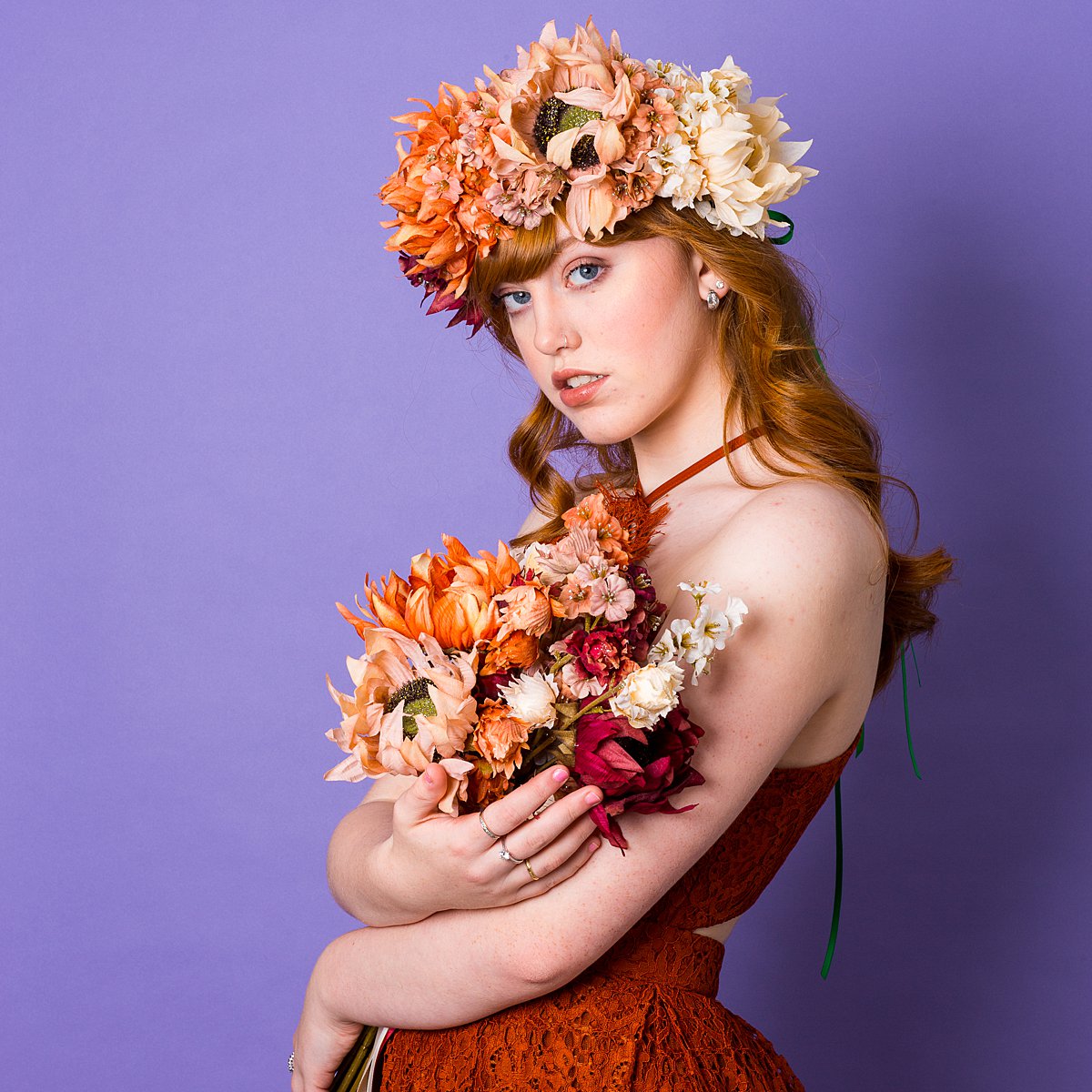 Colourful content creation for Crown & Glory hair accessories. AW19 product photography by Marianne Taylor.