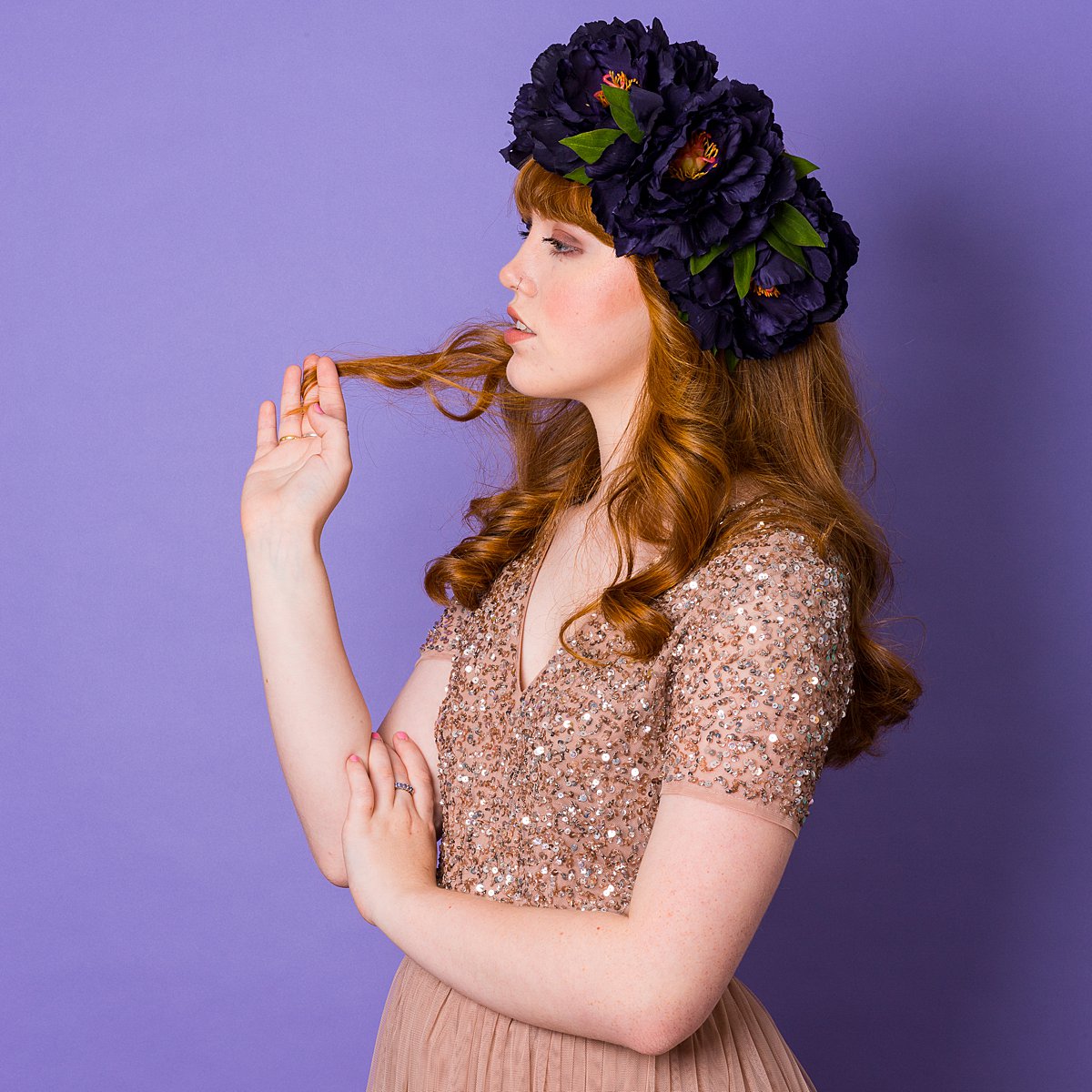 Colourful content creation for Crown & Glory hair accessories. AW19 product photography by Marianne Taylor.