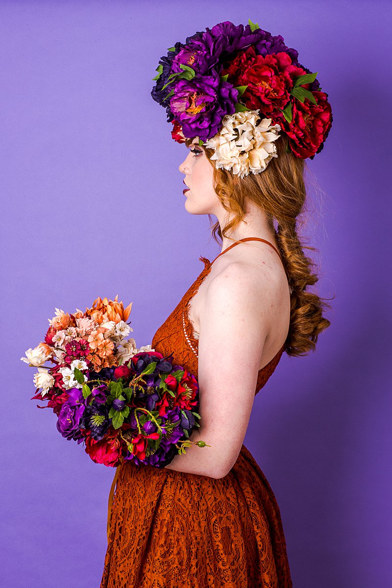 Colourful content creation for Crown & Glory hair accessories. AW19 product photography by Marianne Taylor.