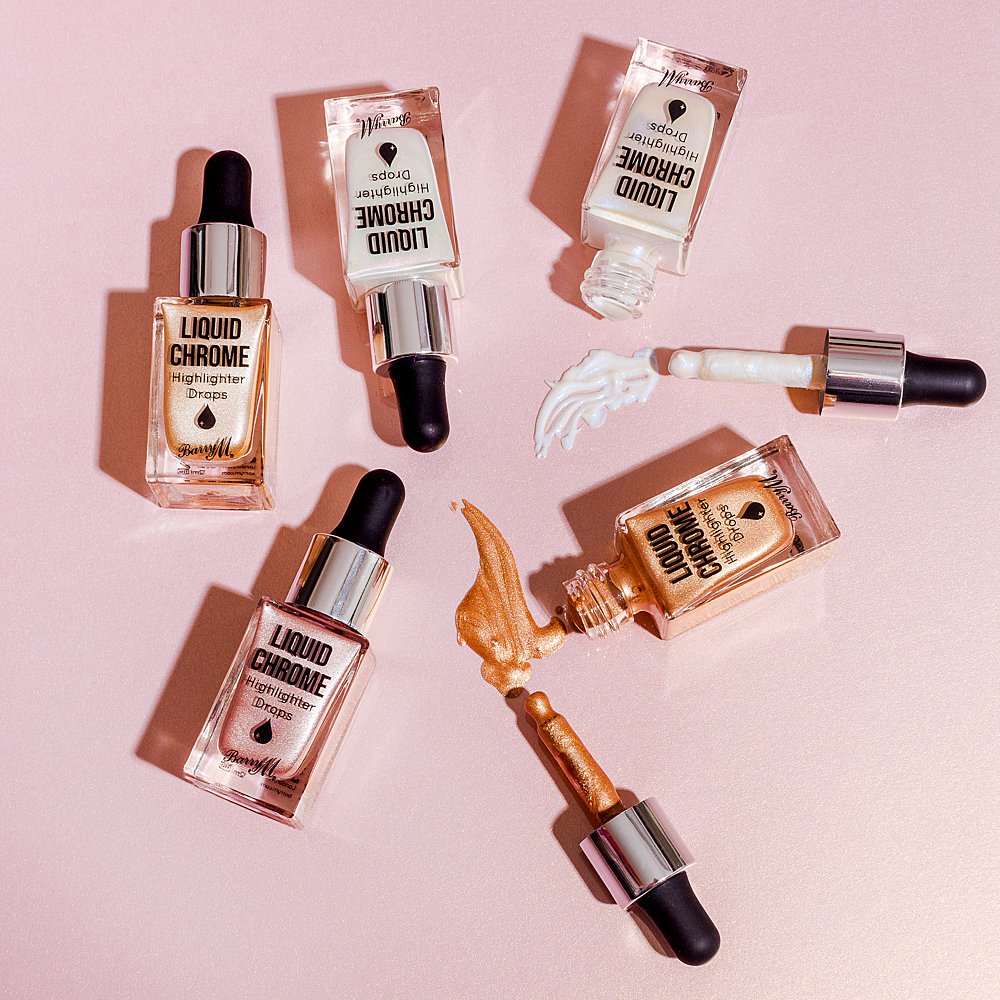 Colour-filled beauty product content creation for Barry M cosmetics. Styled makeup product stills photography by Marianne Taylor.