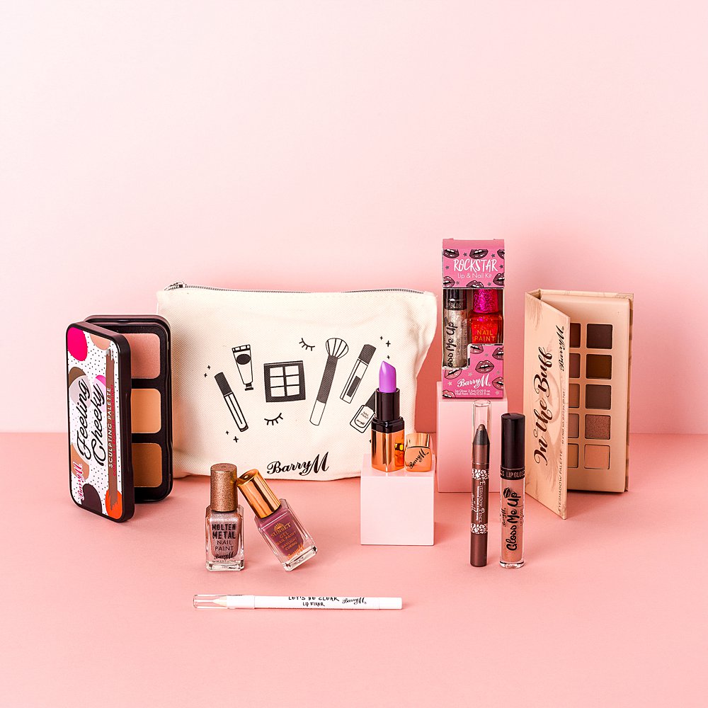 Beauty stills content creation for Barry M cosmetics bursting with colour. Styled makeup and cosmetics product stills photography by Marianne Taylor.