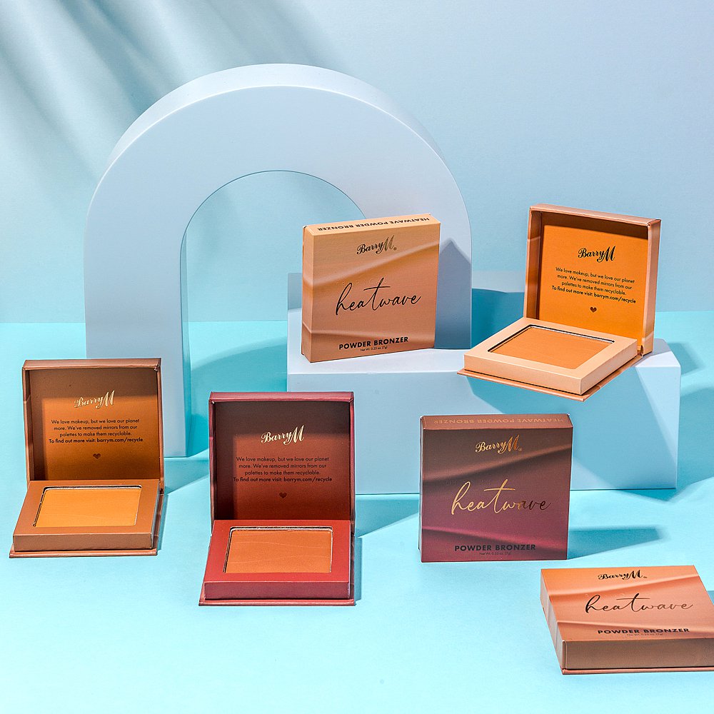 Beauty stills content creation for Barry M cosmetics with lots of colour. Styled makeup and cosmetics product stills photography by Marianne Taylor.