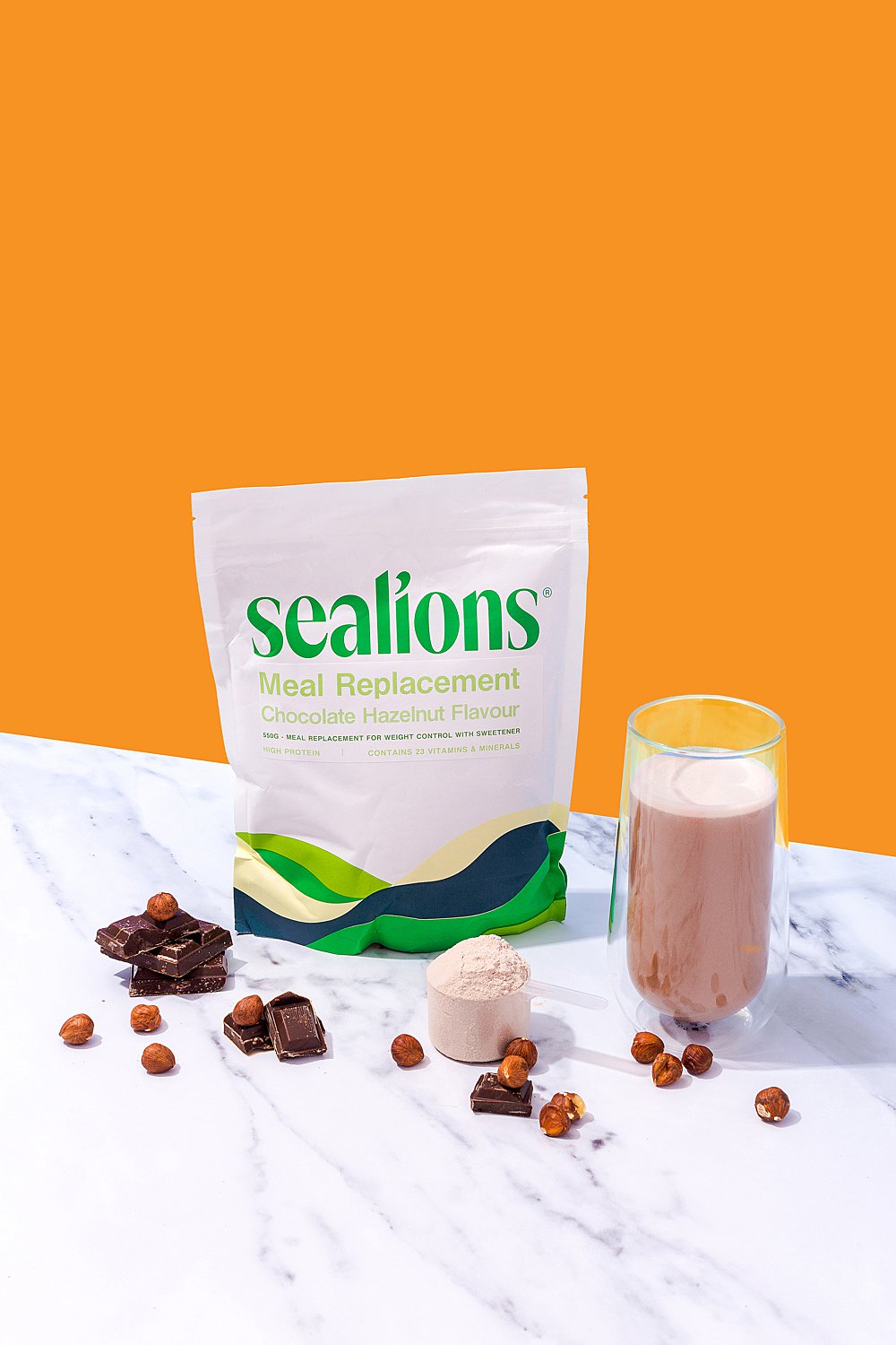 Colourful content creation for Sealions vitamin brand. Styled health product stills photography by Marianne Taylor.