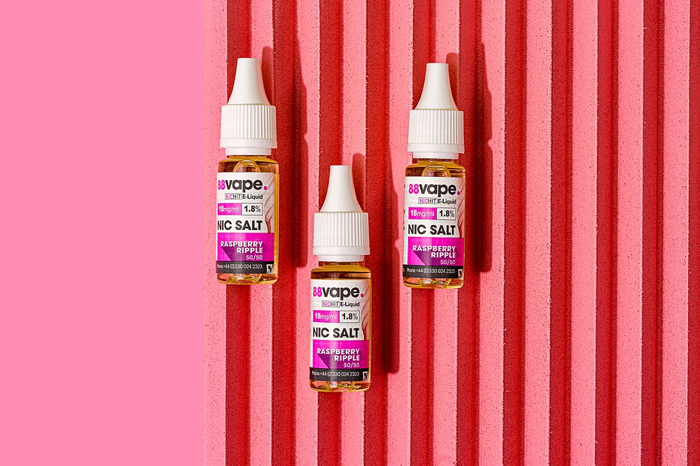 Content creation for 88vape with bright colours. Styled product stills photography by Marianne Taylor.