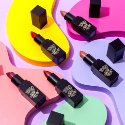 Brightly coloured beauty product content creation for Medusa's Make-up. Styled product stills photography by HIYA MARIANNE.