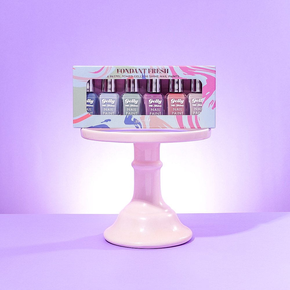 Colourful art direction and product photography for Barry M Cosmetics. Beauty product photography & styling by HIYA MARIANNE.