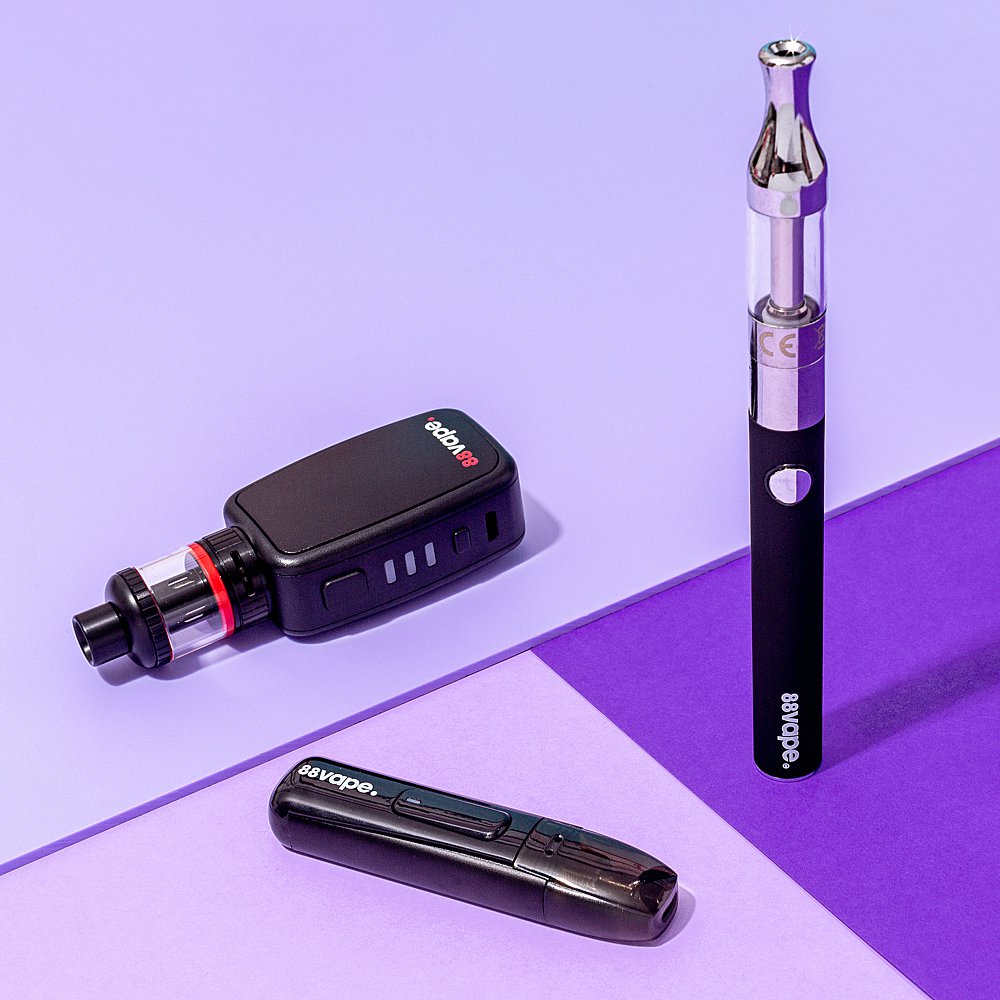 Content creation for 88vape with bright colours. Styled product stills photography by HIYA MARIANNE.