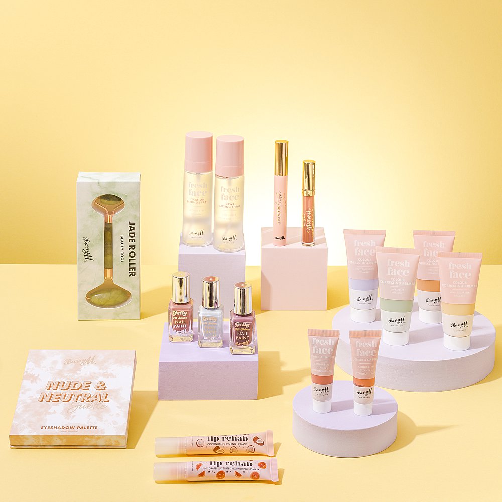 Product still life photography & content creation for Barry M Cosmetics. Beauty product photography & styling by Marianne Taylor.