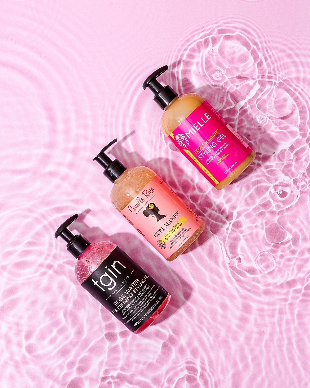 Kiyo Beauty: colourful product photography for curly haircare products ...