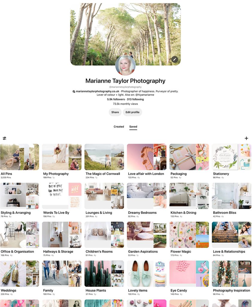 How to use Pinterest for marketing your photography business