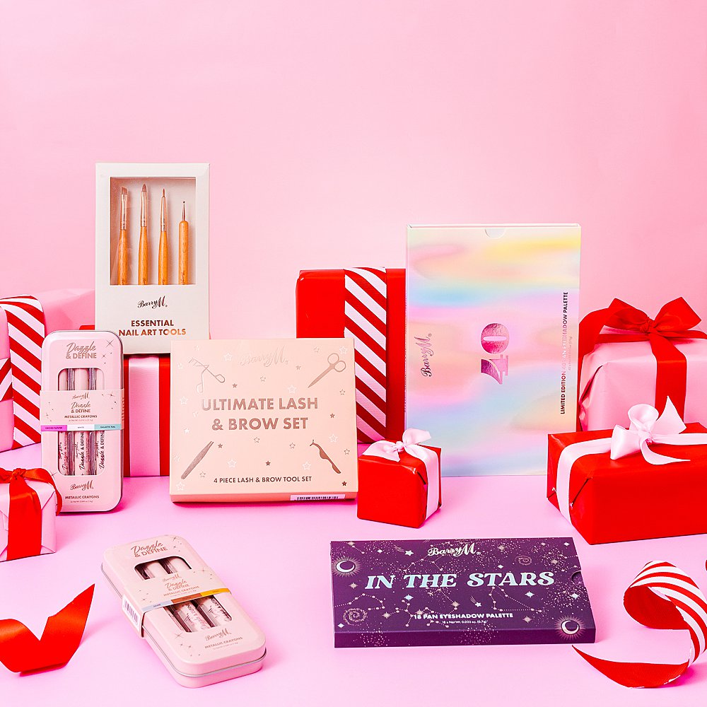 Christmas product still life photography & content creation for Barry M Cosmetics by HIYA MARIANNE.