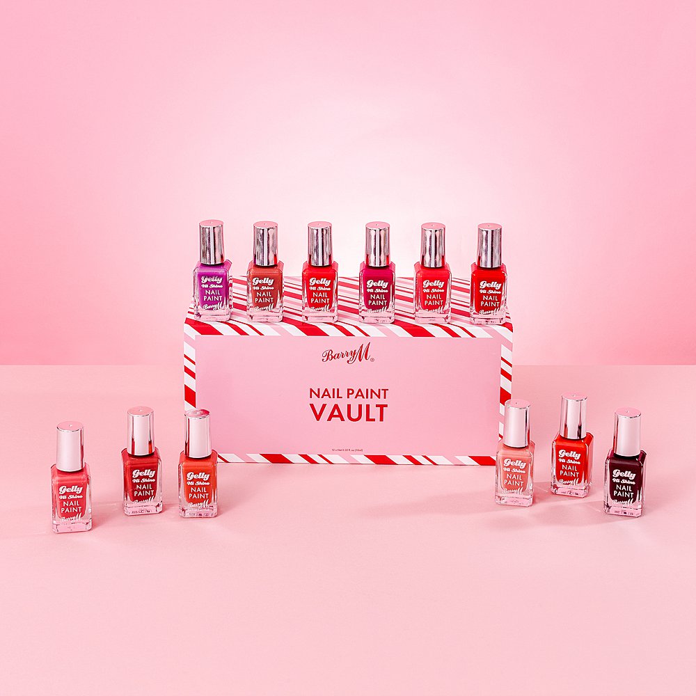 Christmas product still life photography & content creation for Barry M Cosmetics by HIYA MARIANNE.