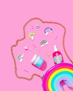 Colourful content creation and creative still life photography for Glzeish skincare. Playful product photography, art direction and styling by HIYA MARIANNE.