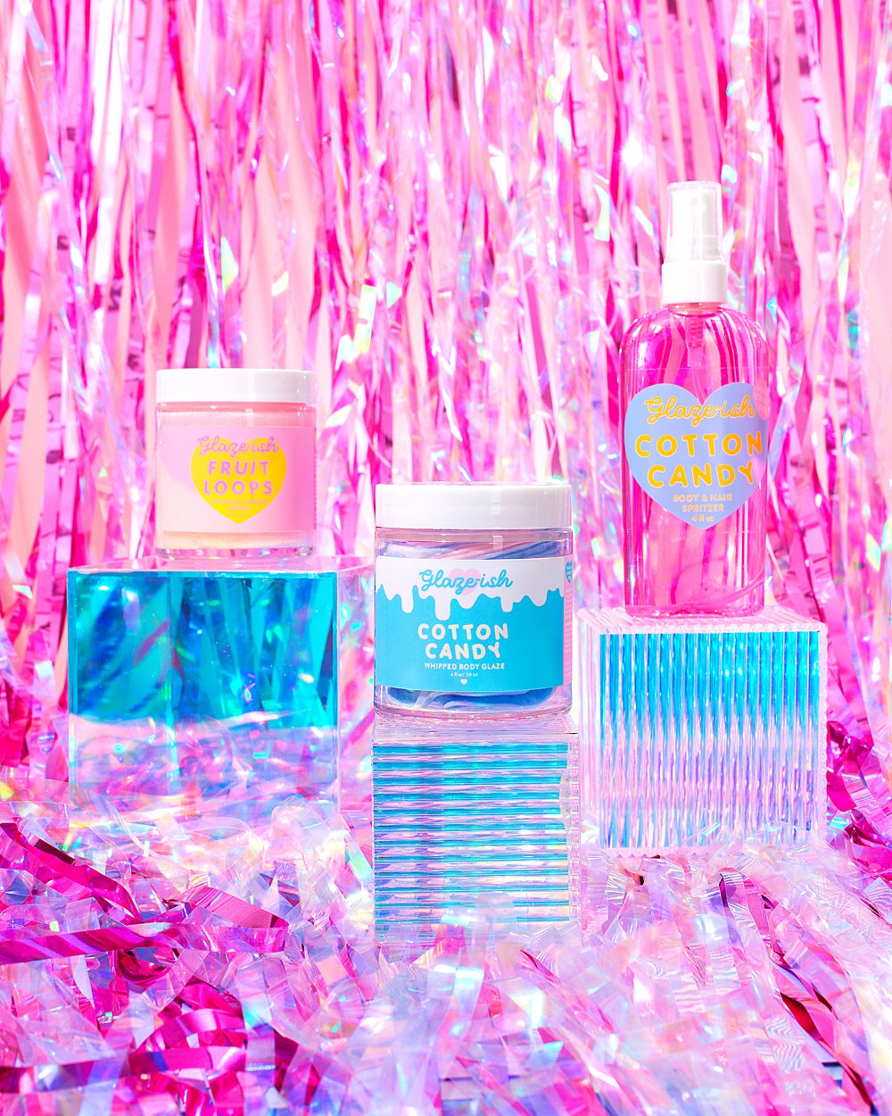 Colourful content creation and creative still life photography for Glzeish skincare. Playful product photography, art direction and styling by HIYA MARIANNE.