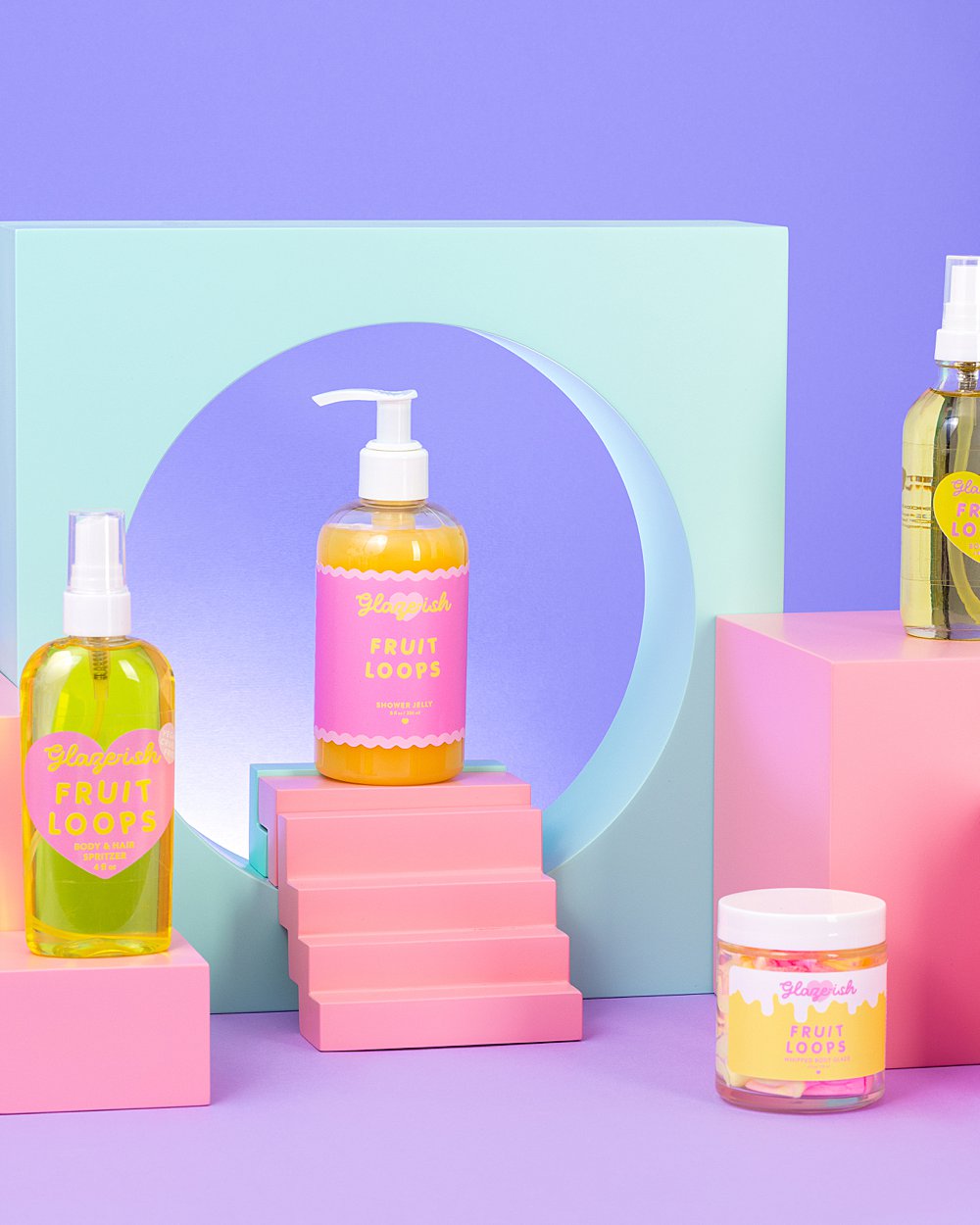 Colourful content creation and creative still life photography for cute skincare. Playful product photography, art direction and styling by HIYA MARIANNE._0001