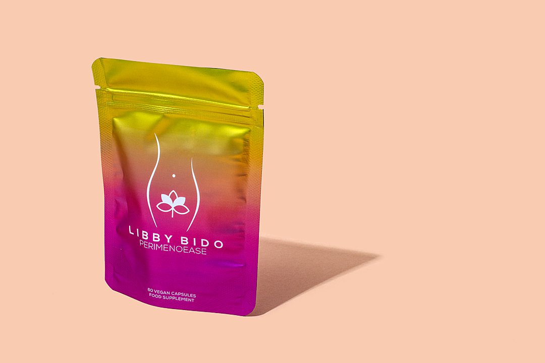 Colourful content creation for Libby Bido. Styled female health supplement product still life photography by HIYA MARIANNE photo production studio.