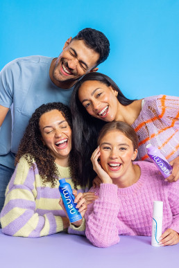 Colourful lifestyle photoshoot for Neumi nano vitamin supplements. Styling and lifestyle photography by HIYA MARIANNE photo production studio.