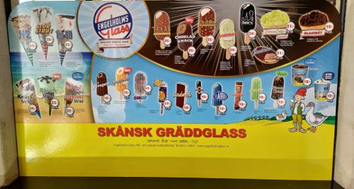 Skånsk gräddglass - Hjärups Cafeteria & Lunchrestaurang