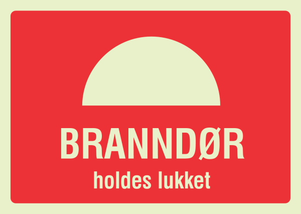 Branndør holdes lukket