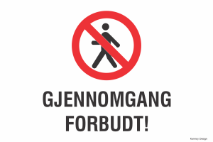 Gjennomgang forbudt