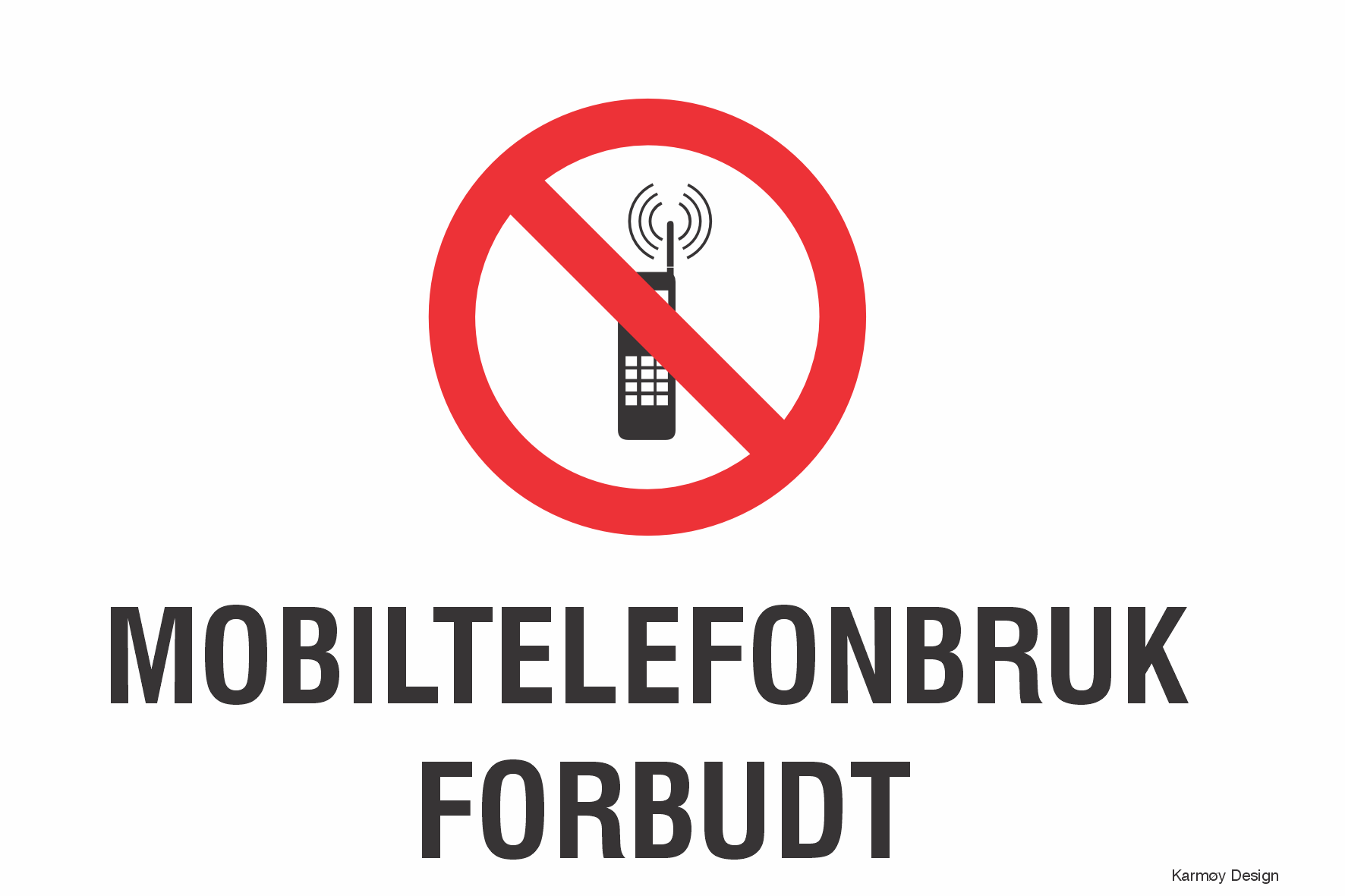Mobiltelefonbruk forbudt