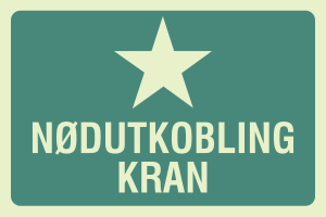 Nødutkobling kran