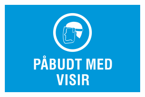 Påbudt med visir