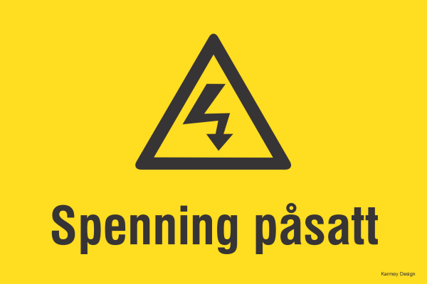 Spenning påsatt