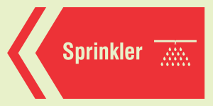 Sprinkler pil til venstre