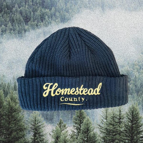 homestead county logo beanie