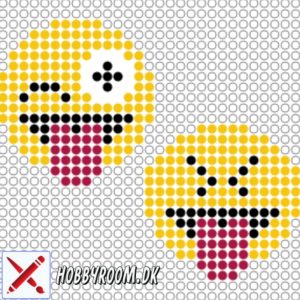 Emojies blinke Smiley Perlemønster