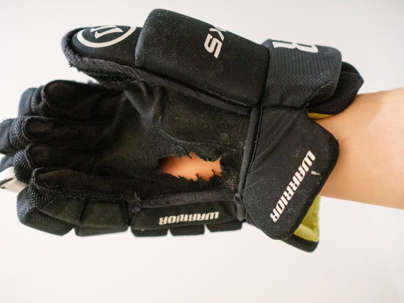 Schwarze Warrior Handschuhe 13 Zoll