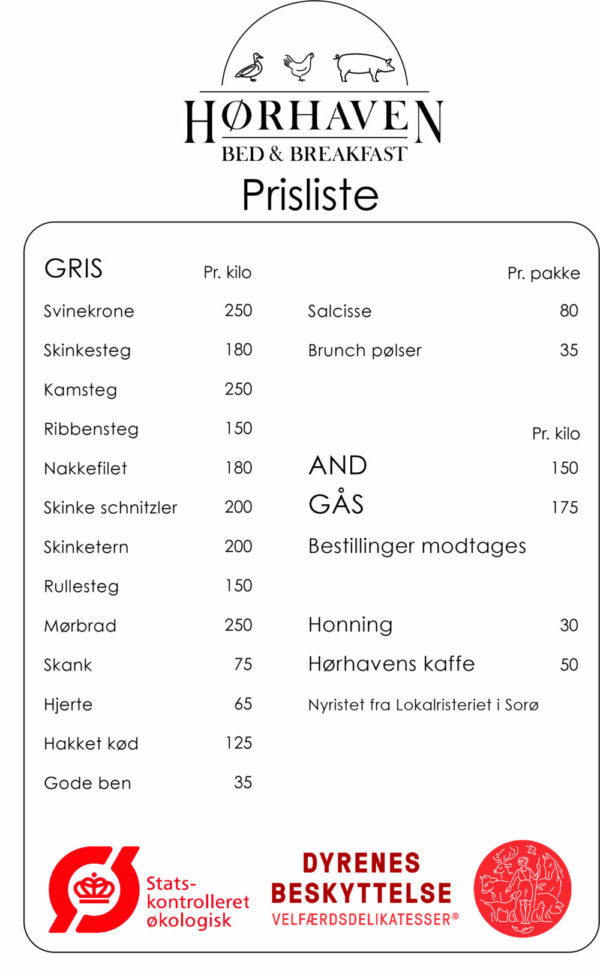 Levering fra Hørhavens gårdbutik i København