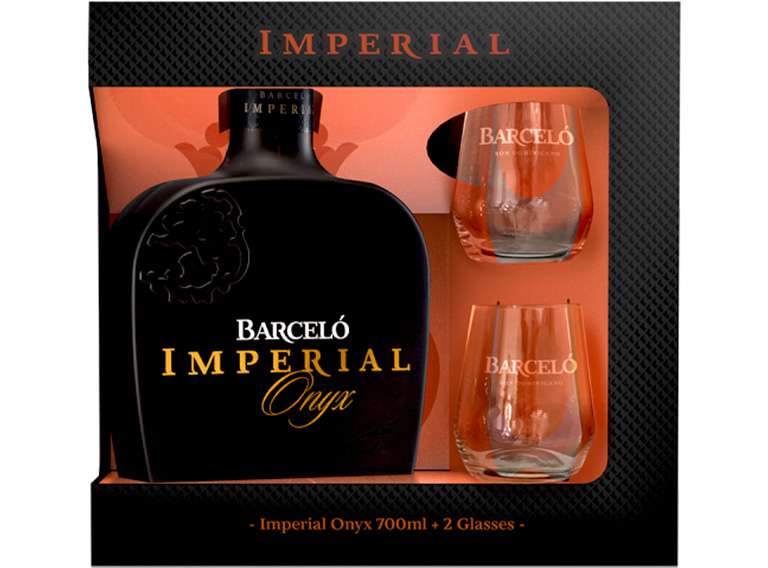 Barcelo Imperial Onyx Giftbox 38° 70cl