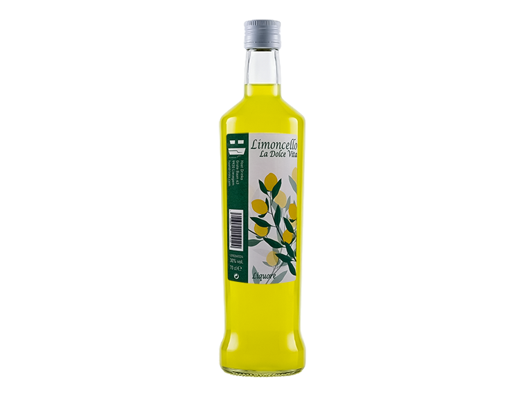 Limoncello La Dolce Vita 30° 70cl fles geel witte dop